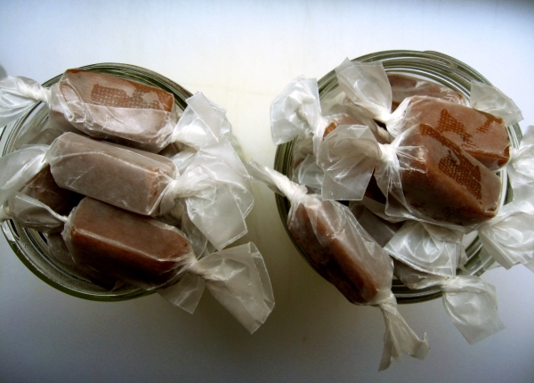 caramels, wrapped and ready!
